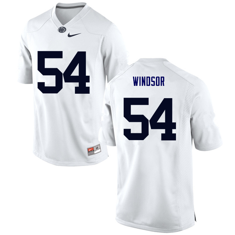 Men Penn State Nittany Lions #54 Robert Windsor College Football Jerseys-White - Click Image to Close